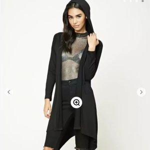 NWOT Hooded Waterfall Longline Cardigan
